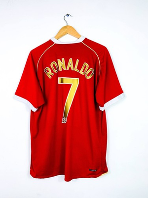 #ad MANCHESTER UNITED 2006 2007 HOME FOOTBALL SHIRT NIKE SOCCER JERSEY #7 RONALDO XL $275.00