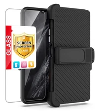 Boost Celero 5G SC Case with Screen Protector, Belt Clip, Kickstand, Magnetic