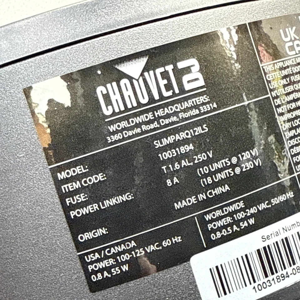 CHAUVET DJ SLIMPARQ12ILS ( SINGLE LIGHT ) - Image 3 of 4