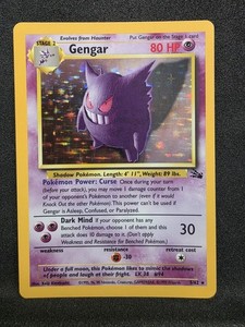 Pokémon Gengar 5/62 Fossil Holo Rare