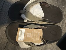 OluKai Ohana Men's Thong Sandals Clay Dark Lava US Size 9