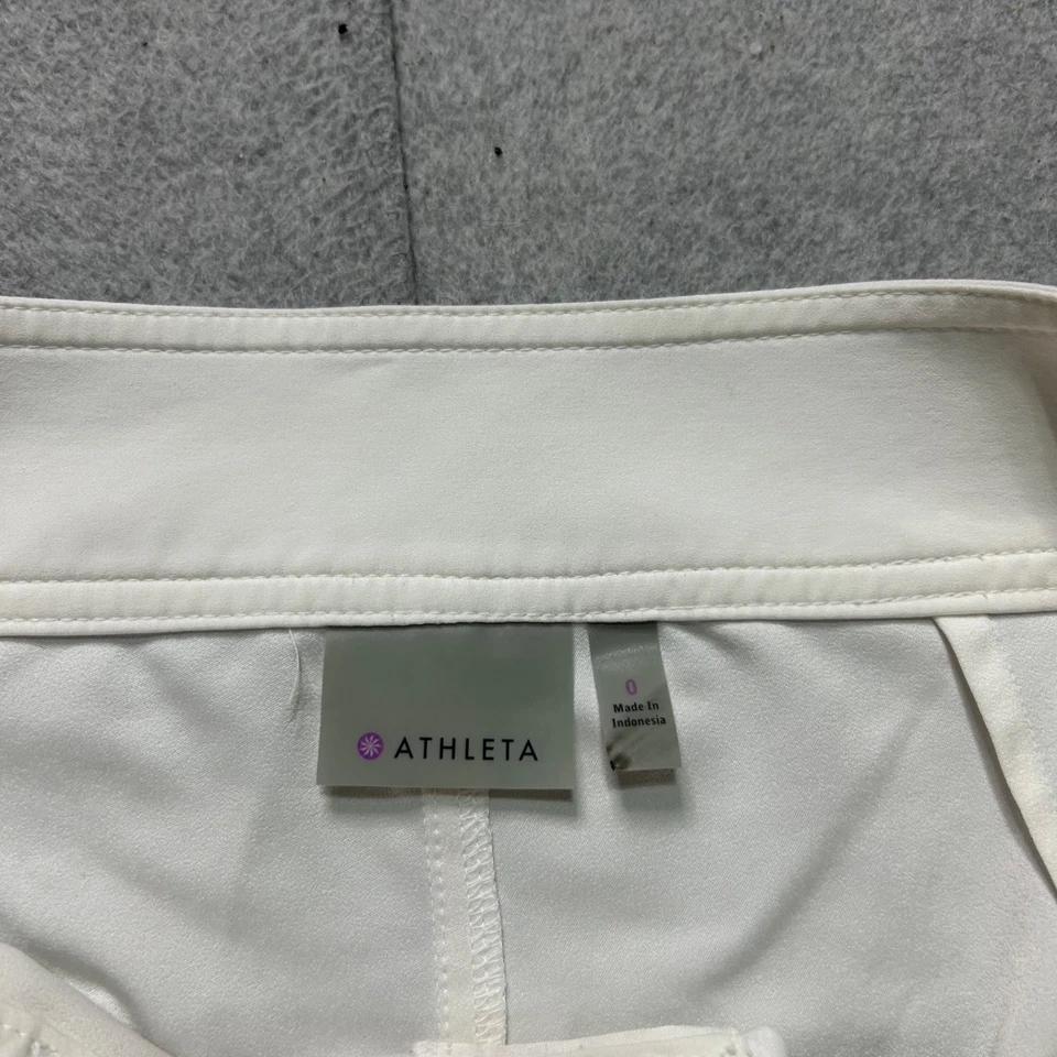 Pantalones Cortos Athleta Mujer 0 Blanco Estampado Paisley 6" Rendimiento Elastizados Natación Foto 3 de 4