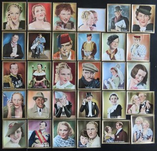 30 German cig. cards: Top German Film Stars of the 1930s issued 1935