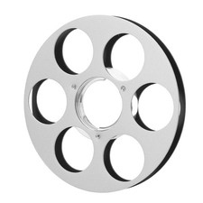 Black Empty Tape Reel Sound Recording 6 Hole Aluminum Alloy For NAGRA Miniat BL