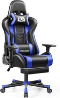 Onegame Gaming Stuhl EQ7776 Schwarz Blau Pu Leder Ergonomisch