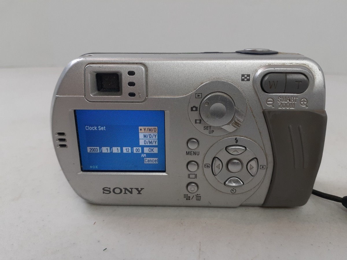Sony Cyber-shot DSC-P32 3.2MP Digital Camera - Silver for sale