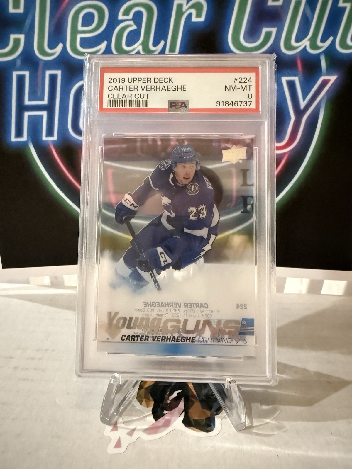 2019-20 Upper Deck - Young Guns Carter Verhaeghe #224 Clear Cut (RC) Panthers CC