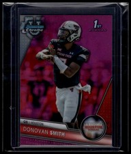 2023 Bowman University Chrome #178 Donovan Smith Pink Refractor