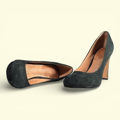 CORSO COMO BLACK SUEDE HIGH HEEL PUMPS MADE IN BRAZIL SZ 6