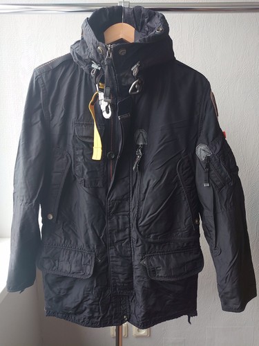 Parajumpers Right Hand Coat Winter Equipment Parka Size XS Black Mens