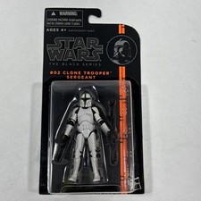 Star Wars The Black Series 3.75   02 Clone Trooper Sergeant Action Figure - NEW