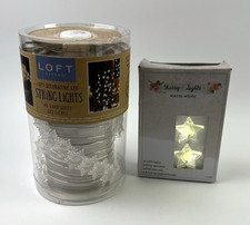 Christmas Light Sets LED Set of 2 Battery Operated Never Used