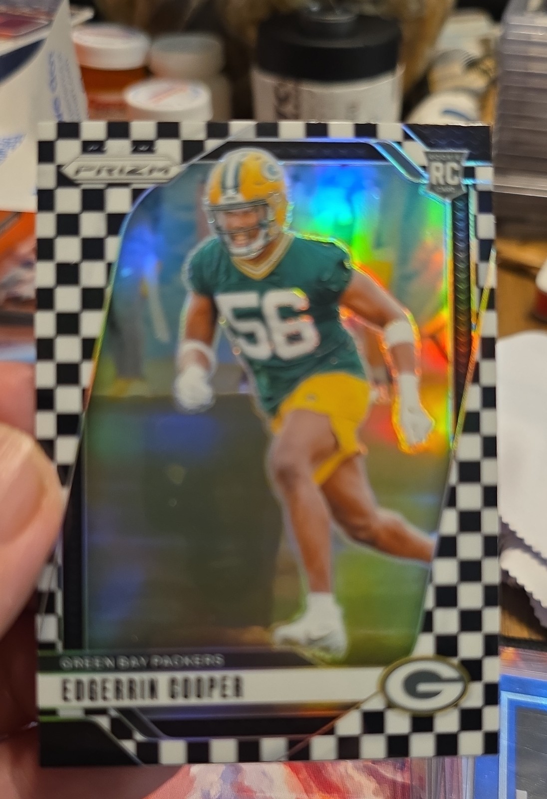 2024 Panini Prizm - Rookies Edgerrin Cooper #331 Black & White Checker Prizm...