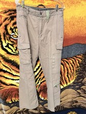 Vintage 90's Bugle Boy Military Style Cargo Pants 30/32 Zippers Awesome Design