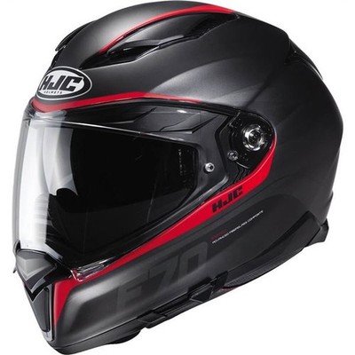 HJC F70 Feron Full Face Helmet - Matte Black/Red - Sz S - DOT ; ECE 22-05