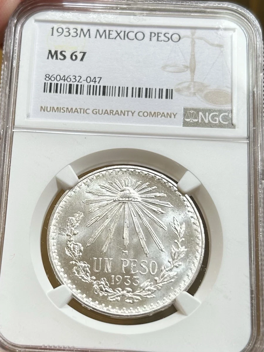 1901年 メキシコ 1ペソ 銀貨 NGC鑑定済みMS 60 1 Peso Silver NGC Certified Mexican Coins (1905-Now) for sale | eBay