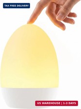 Egg Light for Nursery Touch Baby Night Light 17 Color Modes Dimmable Bedroom