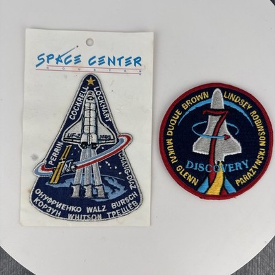 Vintage NASA Patches Mission STS-111 & Space Shuttle Discovery 7 STS-95 New