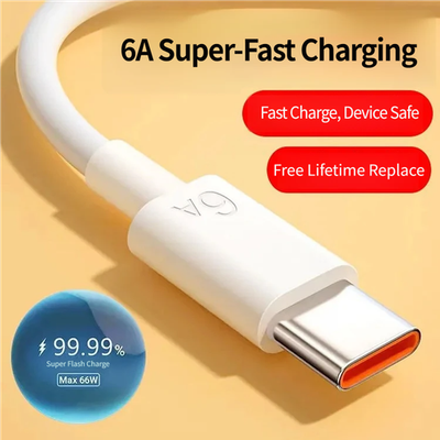 #ad USB C to USB A IOS compatible USB A 6A White Charging amp; Data Cable 3FT1M $0.99