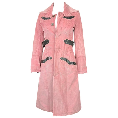 Cappotto in velluto a coste rosa Dsquared2 A I 2004