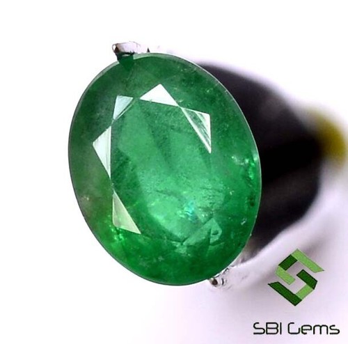 10.20x8.20 mm Certified Natural Emerald Oval Cut 3.45 Cts Untreated Loose Gems - Picture 2 of 6