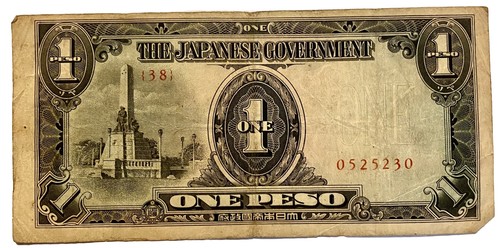 Numismatics Collectible Japanese Government Paper Pesos Banknotes Three 10 One 1 - Picture 7 of 8