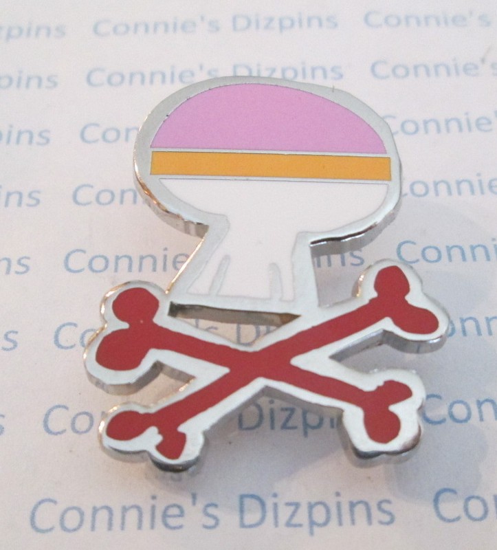DISNEY SUGAR BAG SKULL & RED CROSSBONES PIRATE DAISY DUCK Color 2014 WDW DLR Pin