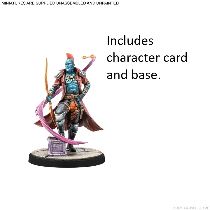 Модель Yondu, карта персонажа и базовый кризисный протокол Marvel