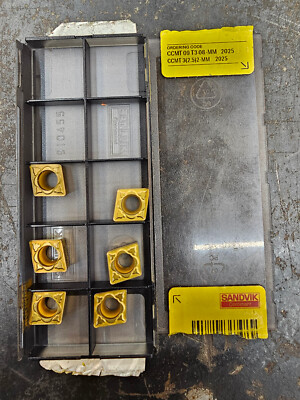 Qty 6 Sandvik CCMT 3(2.5)2-MM 32.52 3252 CCMT09T308-MM 2025 Carbide Inserts