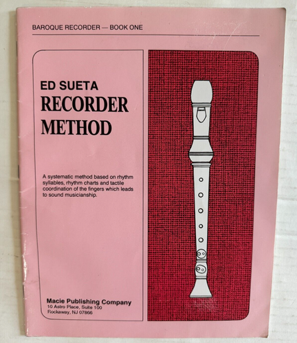 Beginner Baroque Recorder Flutophone Ed Sueta Method German Fingering vgt LOT 5 - Picture 2 of 18