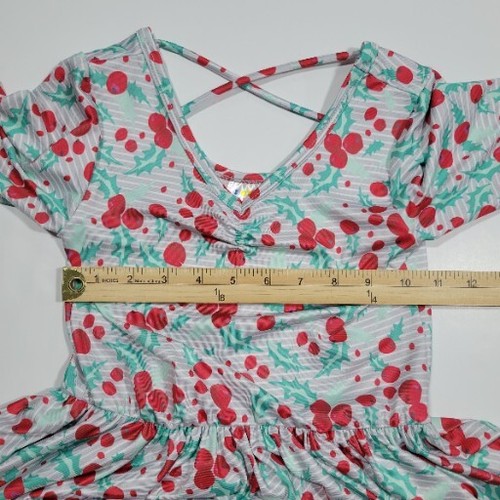 Dot Dot Smile Girls Ballerina Dress Size 7 Christmas Holiday Berries New     - Picture 4 of 4
