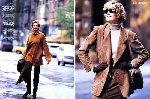 1989 Peter Lindbergh Tatjana Patitz 8-page MAGAZINE EDITORIAL New York News - Picture 1 of 4