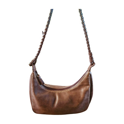 Ceinture En Cuir Vintage Liz Claiborne - Taille 64/74 Cm - Couleur Marron - Occasion En Très Bon état