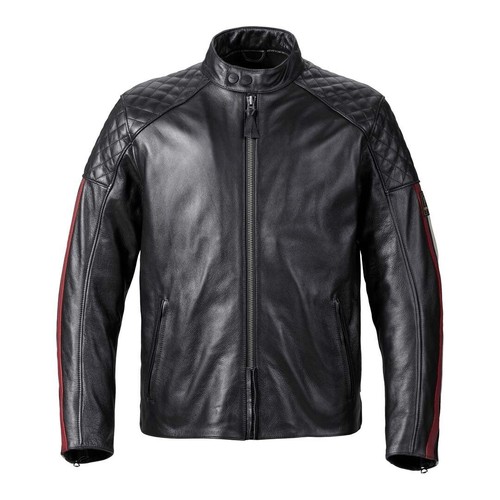 Triumph Braddan Motorcycles Riding Jacket Air Race Sports Leather Biker Jacket - Picture 3 of 8