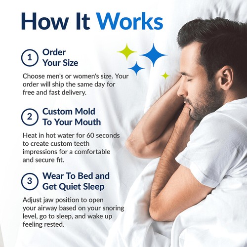 Snoring Mouth Guard Mouthpiece Anti Snore Sleep Aid Bruxism Apnea Teeth Grinding - Picture 7 of 15