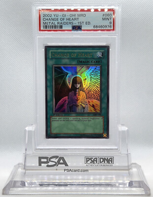 YUGIOH 1ST ED MRD-060 CHANGE OF HEART ULTRA RARE HOLO PSA 9 MINT