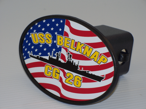 USS BELKNAP CG 26 Hitch Cover Military USN U S Navy - Picture 1 of 4