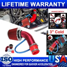 3" Cold Air Intake Filter Induction Kit Power Flow Pipe Hose For Honda CR-V CRV