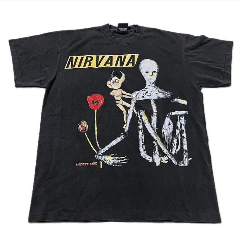 Vintage Nirvana Incesticide Size XL Single Stitch Band Giant Vintage Nirvana Incesticide Size XL Single Stitch Band Giant