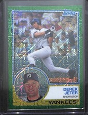2018 Topps Green Mojo Refractor 1983 Style #1 Derek Jeter No 68 of 99