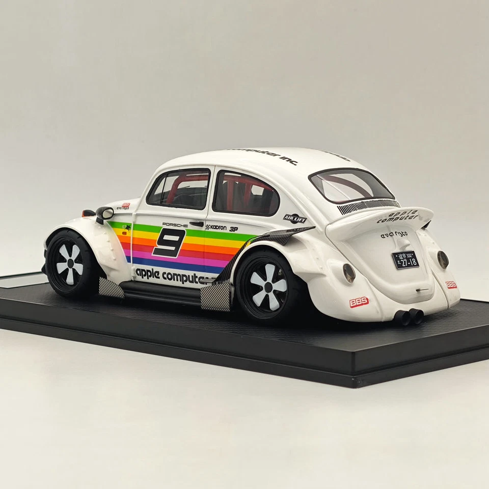 RAM Coleccionables 1:18 RWB Volkswagen VW Escarabajo Apple CUERPO ANCHO #9 RM0028 Blanco Foto 3 de 4