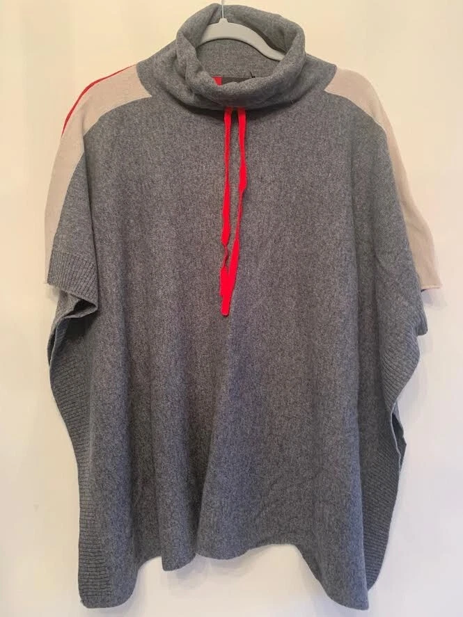 Tahari cashmere poncho sale