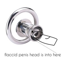 New Stainless Steel Male Chastity Device Inverted Cage for Men Metal Lock Belt