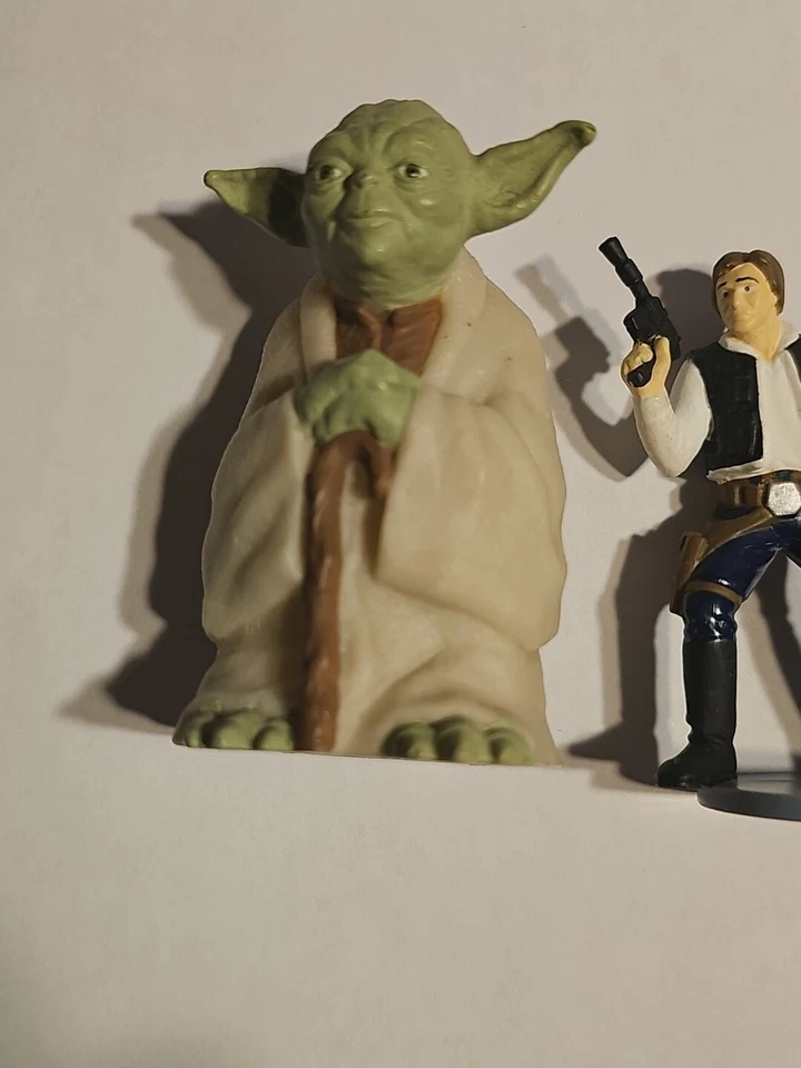 Lote de figuras de aplausos de Star Wars Boba Fett Chewbacca Han Yoda C-3PO adornos para pasteles Foto 3 de 4