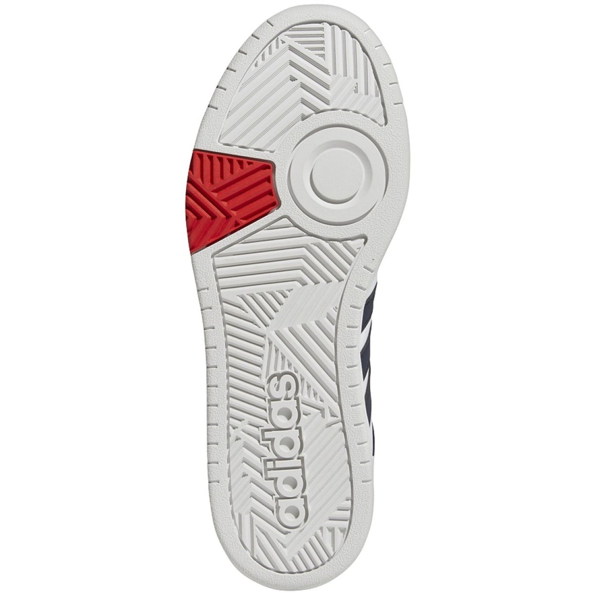Size 11 - adidas Hoops 3.0 Mid White Vivid Red for sale