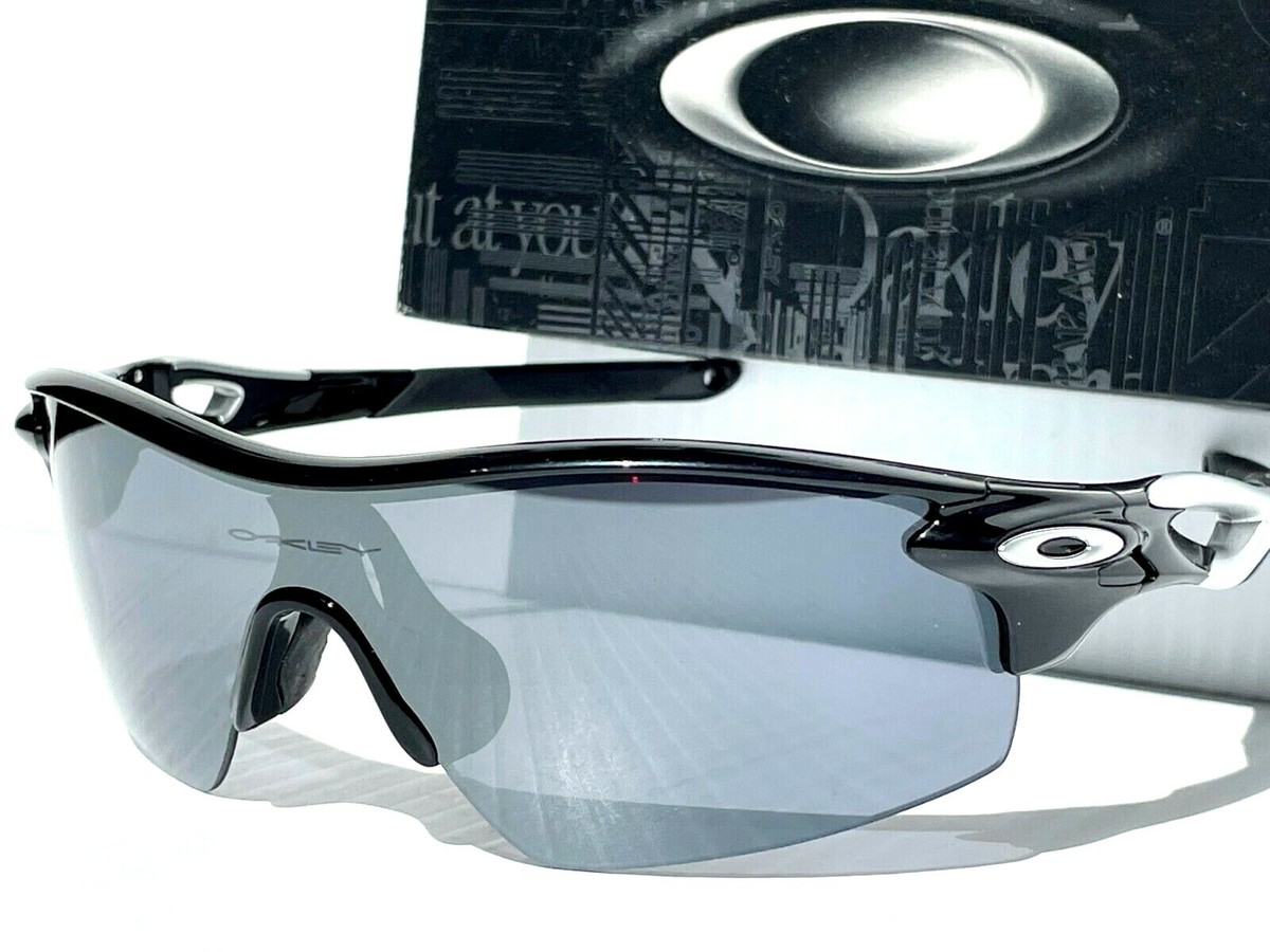 NEW Oakley RADAR EV Shiny Black Grey Iridium Lens Sunglass 9182-10