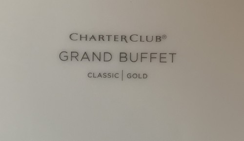 Charter Club Grand Buffet Classic Gold Set of 4 Luncheon/Salad Plates 9.5” - Picture 6 of 8