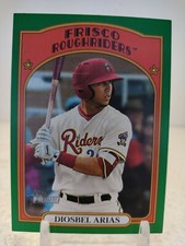 DIOSBEL ARIAS #/75 GREEN 2021 Topps Heritage Minor League Parallel #53 Rangers