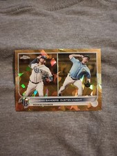 2022 ROOKIE COMBOS PHOENIX KNIGHT TOPPS CHROME SAPPHIRE US172 GOLD #D/50 RC CARD