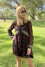 ZARA NET SHORT PRINTED DRESS SIZE XS/ SMALL NWT